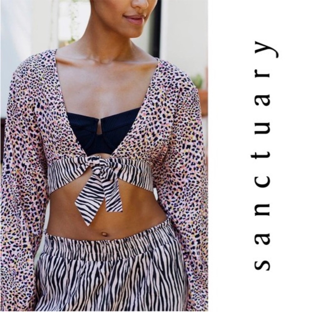Sanctuary Leopard Print Crop Top